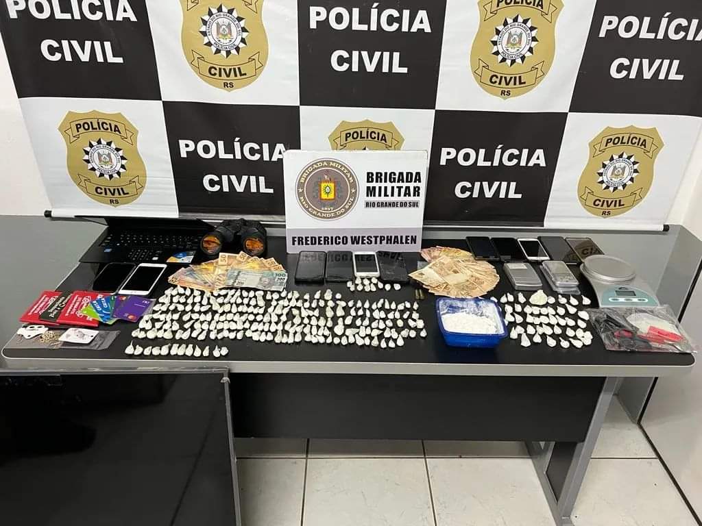 Capa Grande quantidade de droga é apreendida em ação da Polícia Civil e Brigada Militar em Frederico Westphalen
