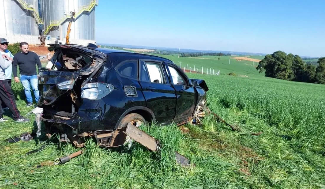 Capa Arma e munições são encontradas em local de acidente grave, em Derrubadas