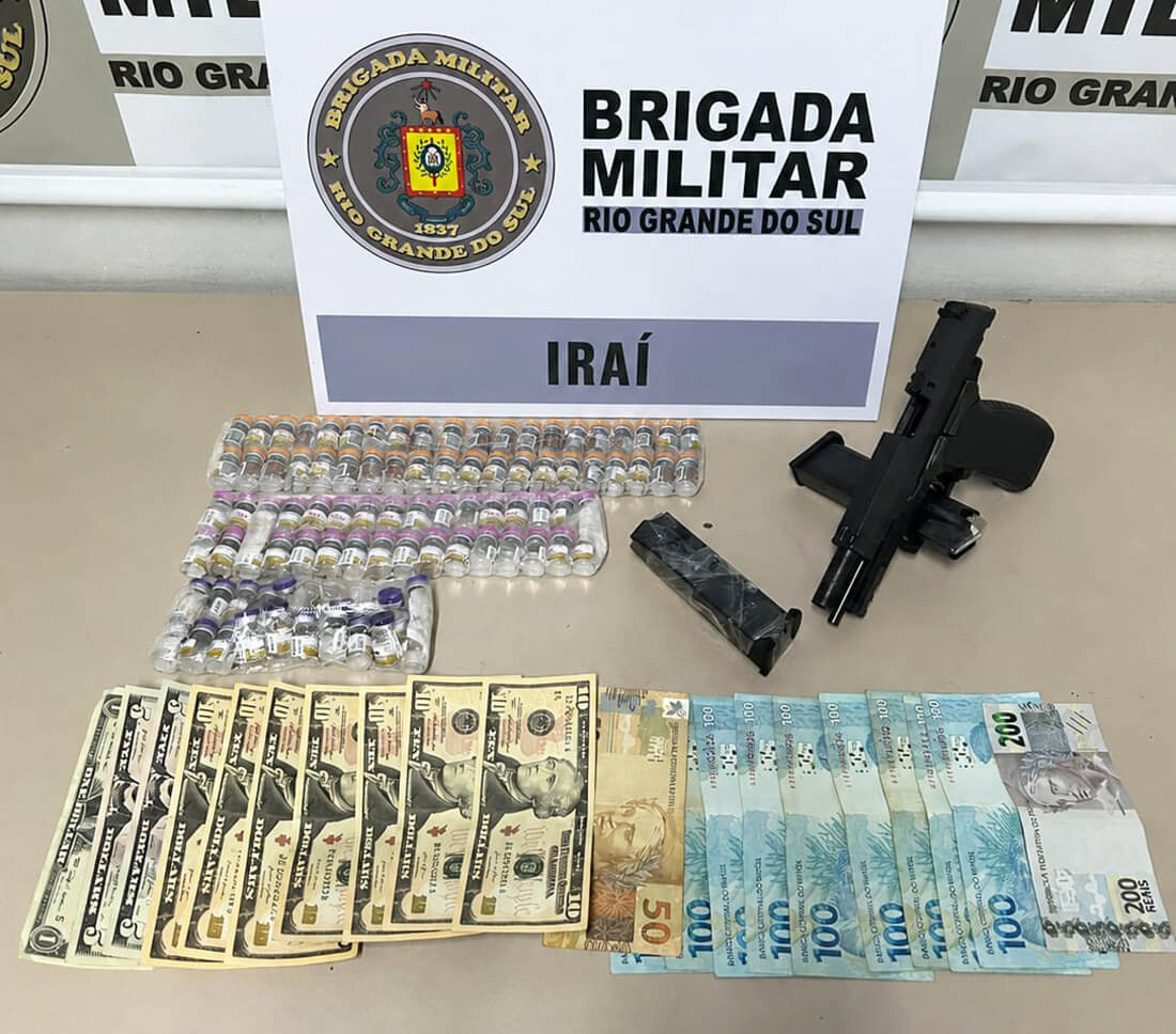 Capa Idoso é preso com pistola 9mm e medicamentos estrangeiros em ônibus na BR-386