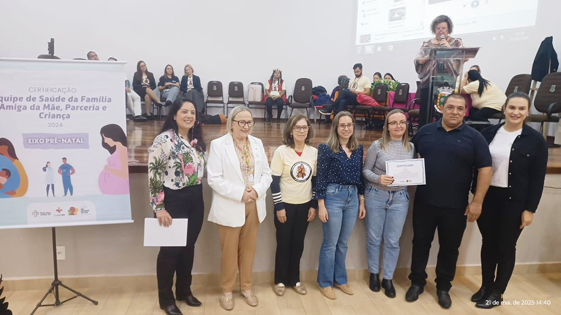 Capa Saúde de Caiçara é certificada pela Rede Bem Cuidar RS por excelência no atendimento pré-natal