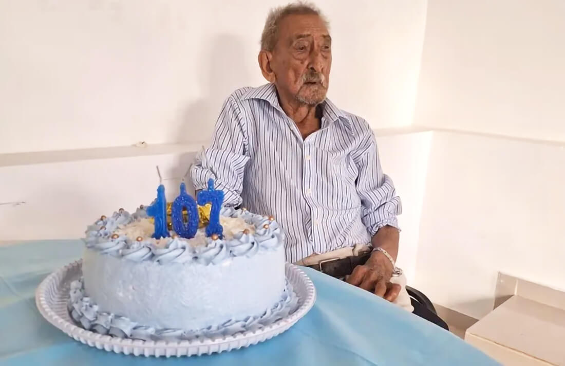 Capa Morador de Cristal do Sul completa 107 anos e recebe homenagem