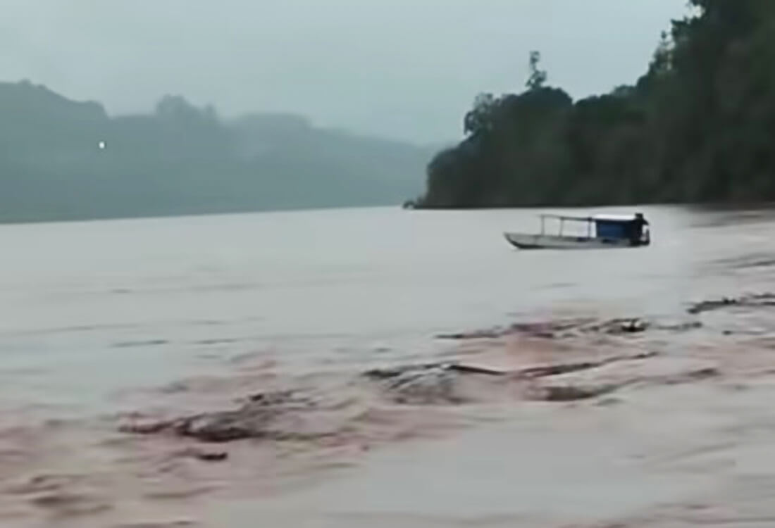 Capa Nível do rio Uruguai, em Itapiranga, está com tendência de elevação para as próximas horas