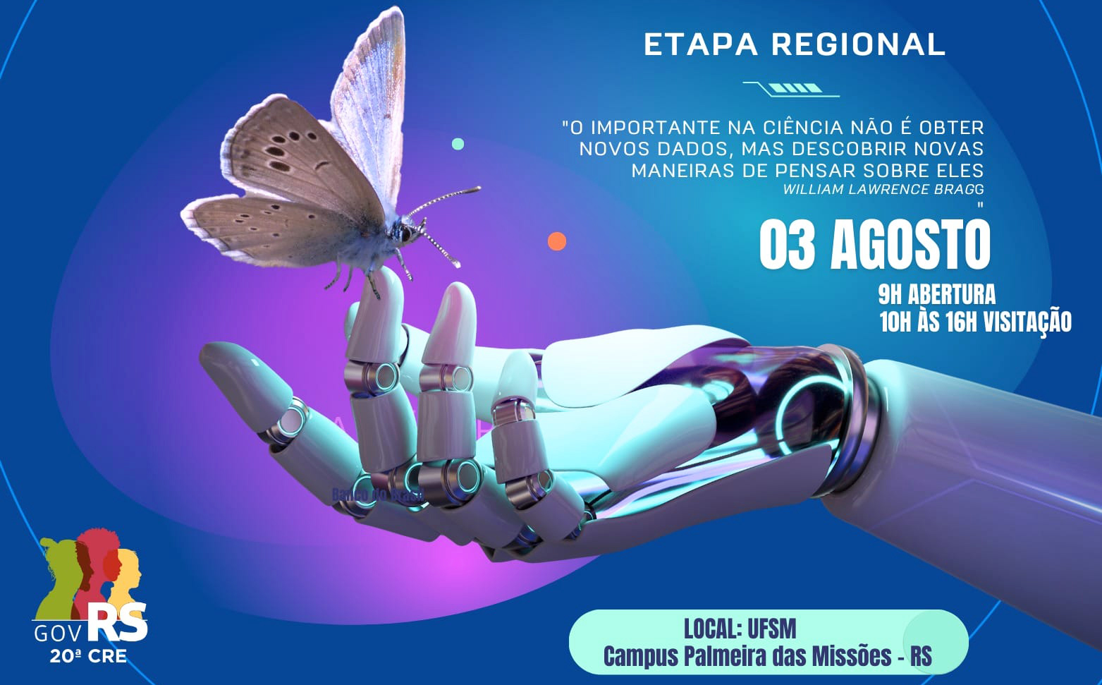 Capa Vem aí a 1ª Mostra Científica da 20ª CRE