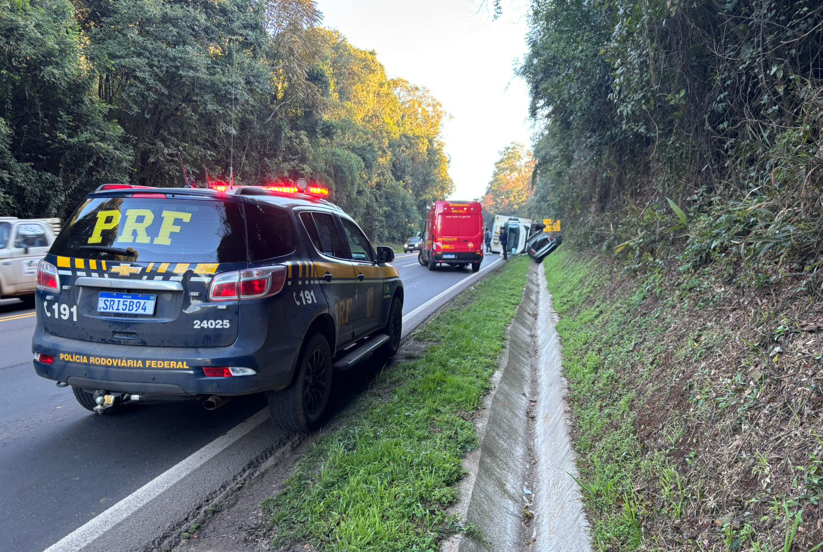 Capa Colisão frontal deixa um morto na BR-153 em Erechim