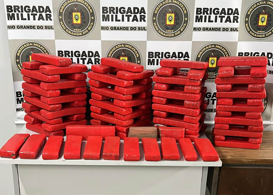 Capa Brigada Militar apreende mais de 74 quilos de maconha em operação em Iraí
