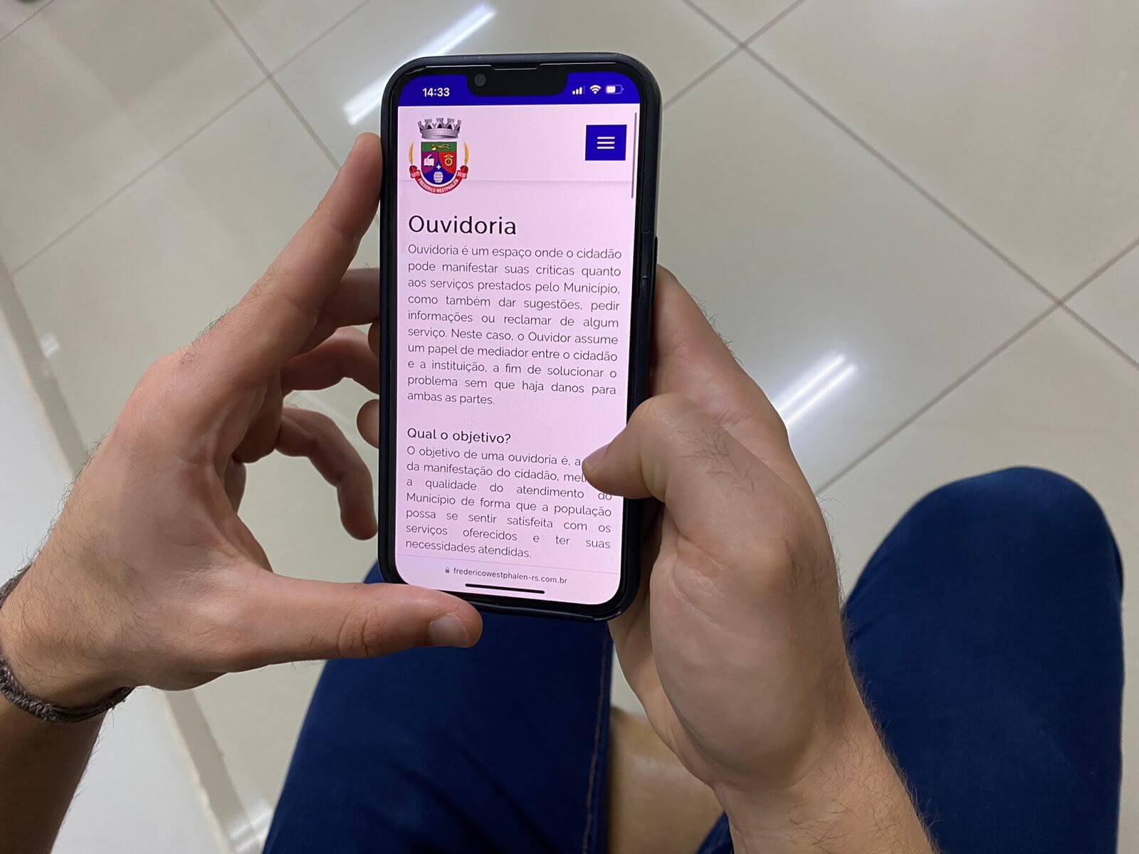 Capa Ouvidoria da Prefeitura de Frederico Westphalen: canal de comunicação direta com a população