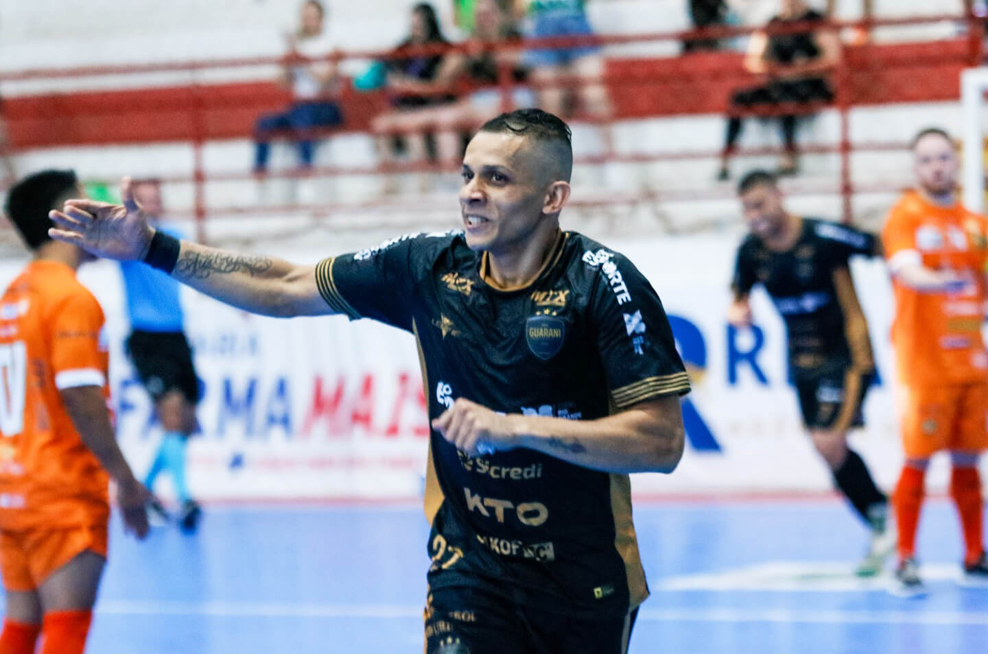 Capa Guarani Futsal enfrenta Entre-Ijuís por vaga nas quartas de final do Gauchão 2024