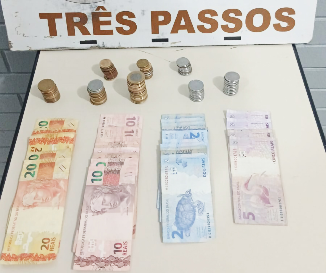 Capa Brigada Militar prende dois homens em flagrante após assalto no centro de Três Passos