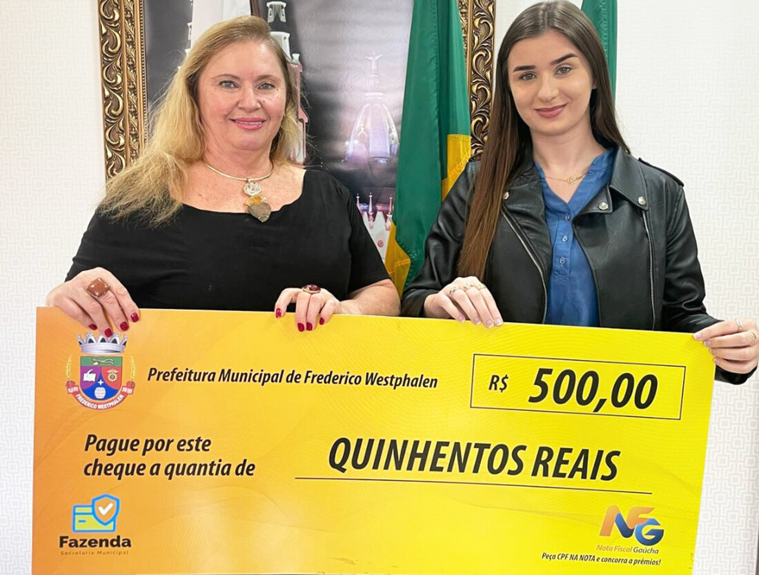 Capa Conheça os ganhadores do sorteio municipal da NFG do mês de julho