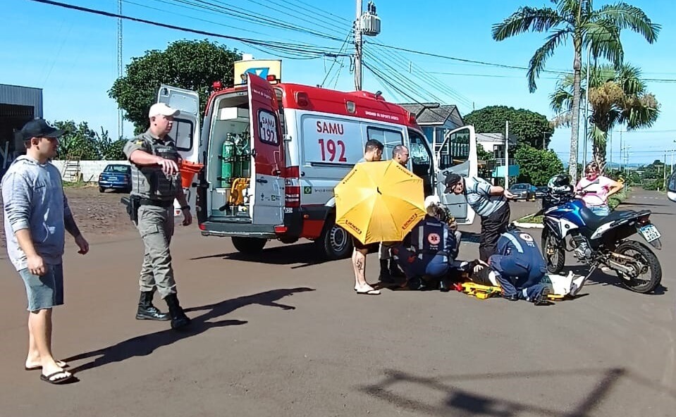 Capa Acidente deixa duas pessoas feridas no Bairro de Padre Gonzales em Três Passos