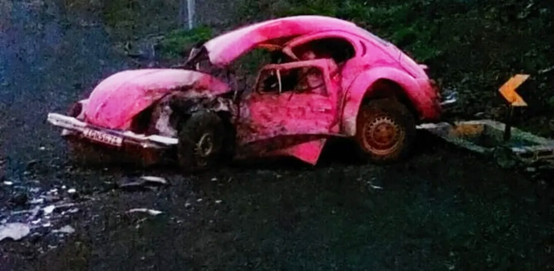 Capa Acidente entre Fusca e Fiat Strada mata motorista em Itapiranga