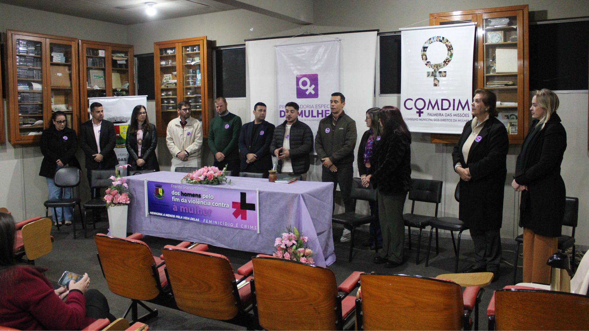 Capa Câmara de Palmeira das Missões instala Frente Parlamentar dos Homens pelo Fim da Violência Contra a Mulher