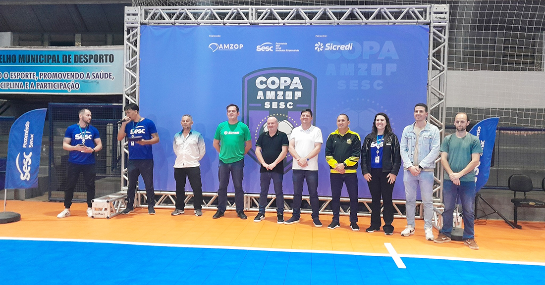Capa Copa Amzop Sesc Sicredi de Futsal 2025 reúne mais de mil atletas da região