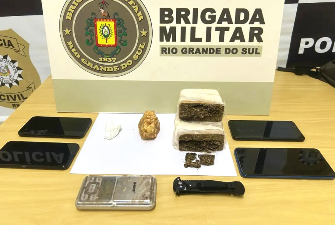 Capa Brigada Militar realiza prisões por tráfico em Tenente Portela