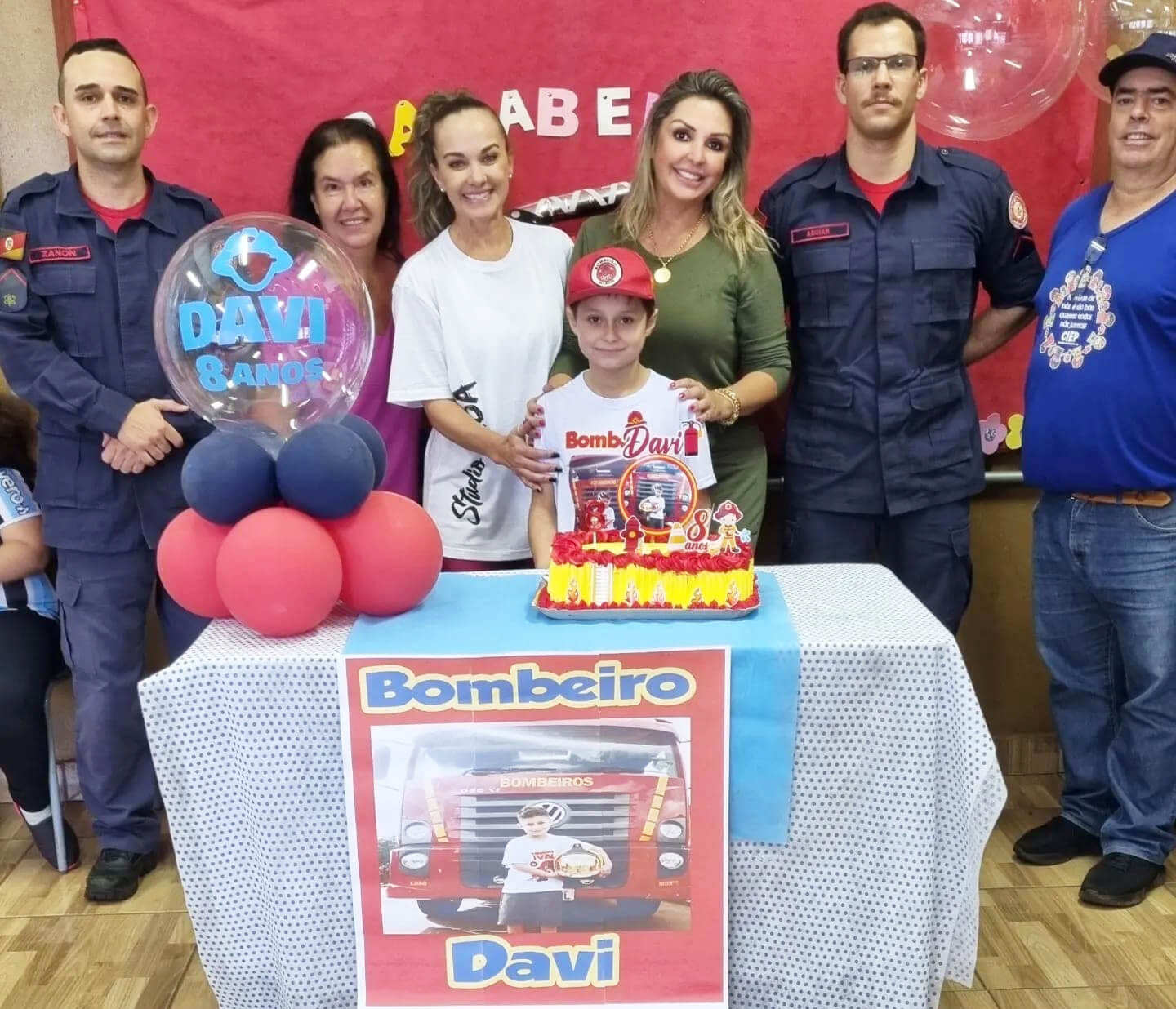 Capa Aluno recebe surpresa do Corpo de Bombeiros de Palmeira das Missões