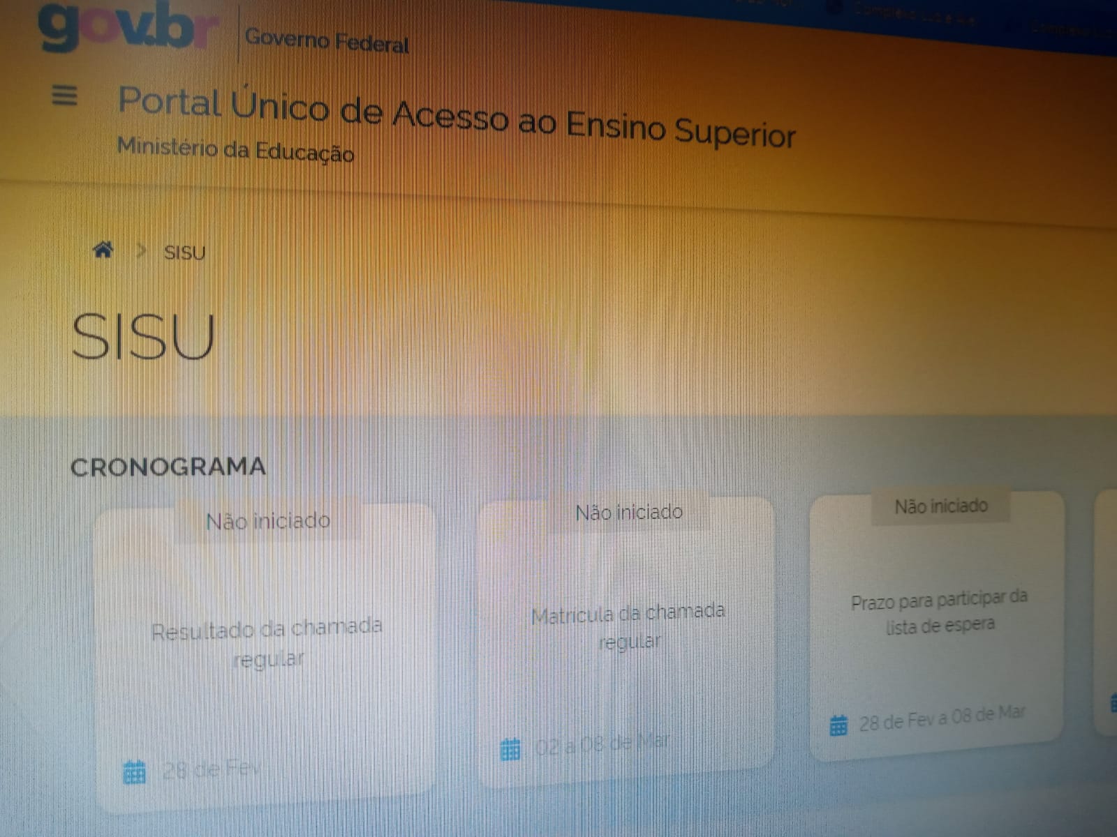 Capa Sisu divulga resultado da primeira chamada nesta terça-feira