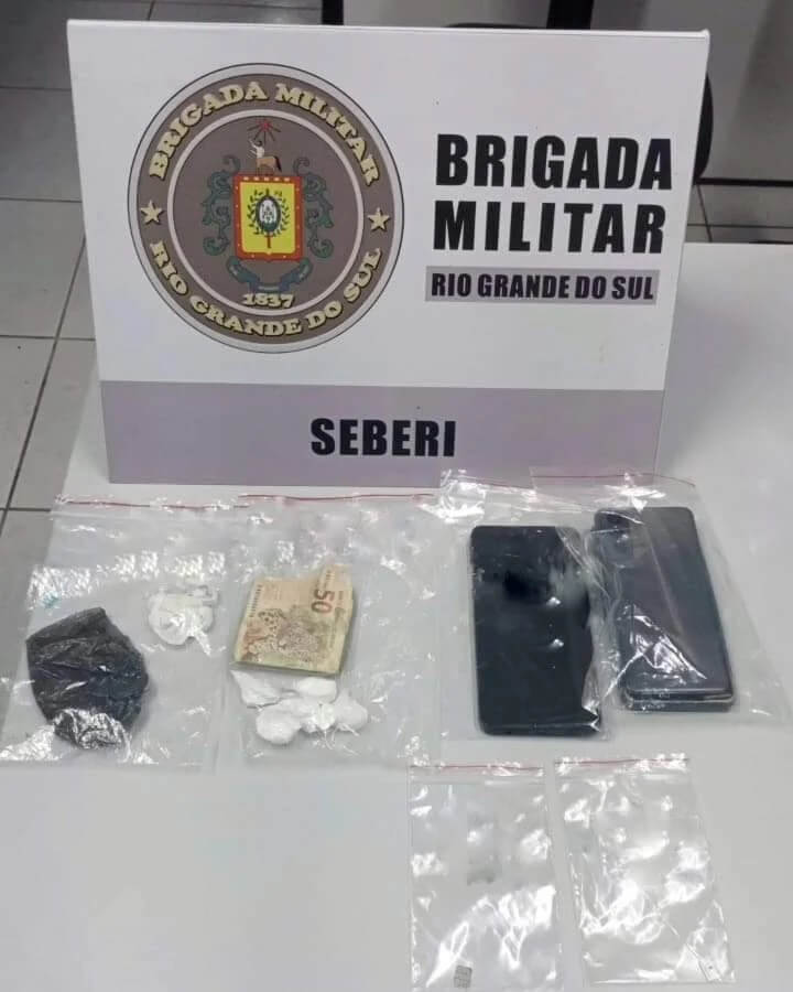 Capa Seberi: Brigada Militar prende dupla por tráfico