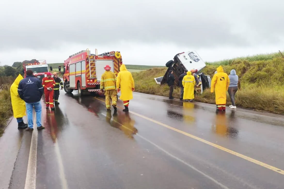 Capa Dois homens morrem em acidente na ERS-324, em Ronda Alta