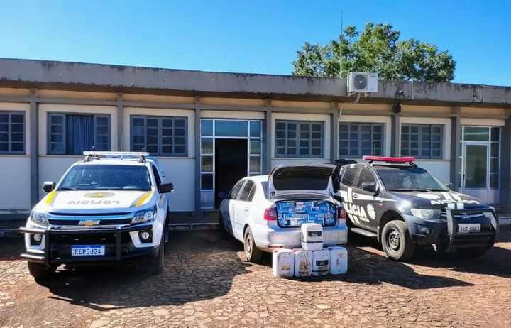 Capa Crissiumal: BM e PC apreendem cigarros e agrotóxicos contrabandeados