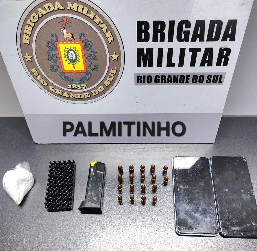Capa Brigada Militar prende homem por tráfico de drogas em Palmitinho