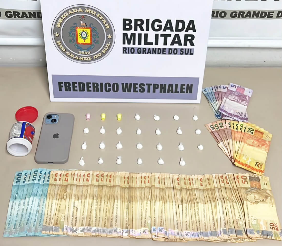 Capa Brigada Militar prende homem por tráfico de entorpecentes em Frederico Westphalen