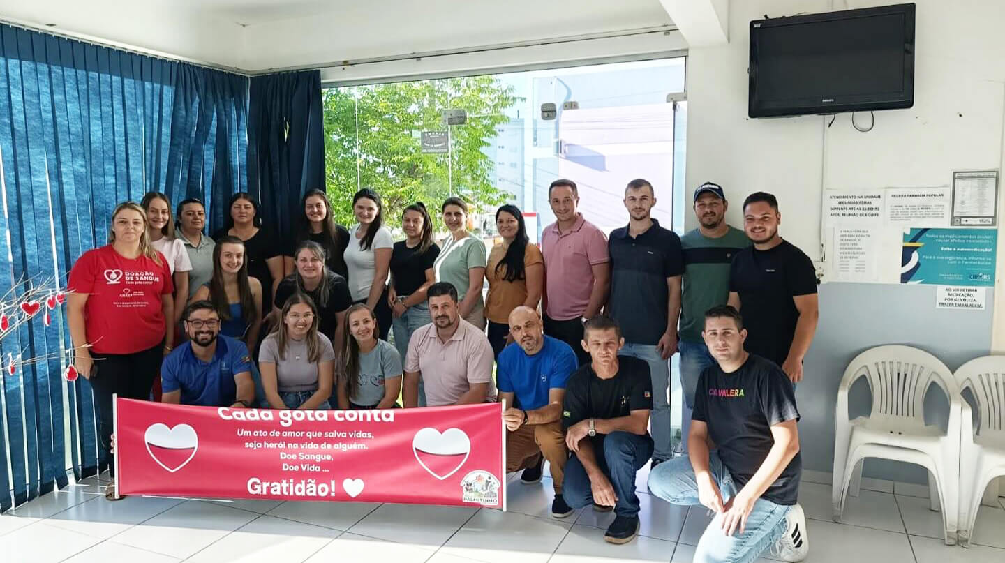 Capa Campanha "Cada Gota Conta" mobiliza doadores de Palmitinho para Frederico Westphalen