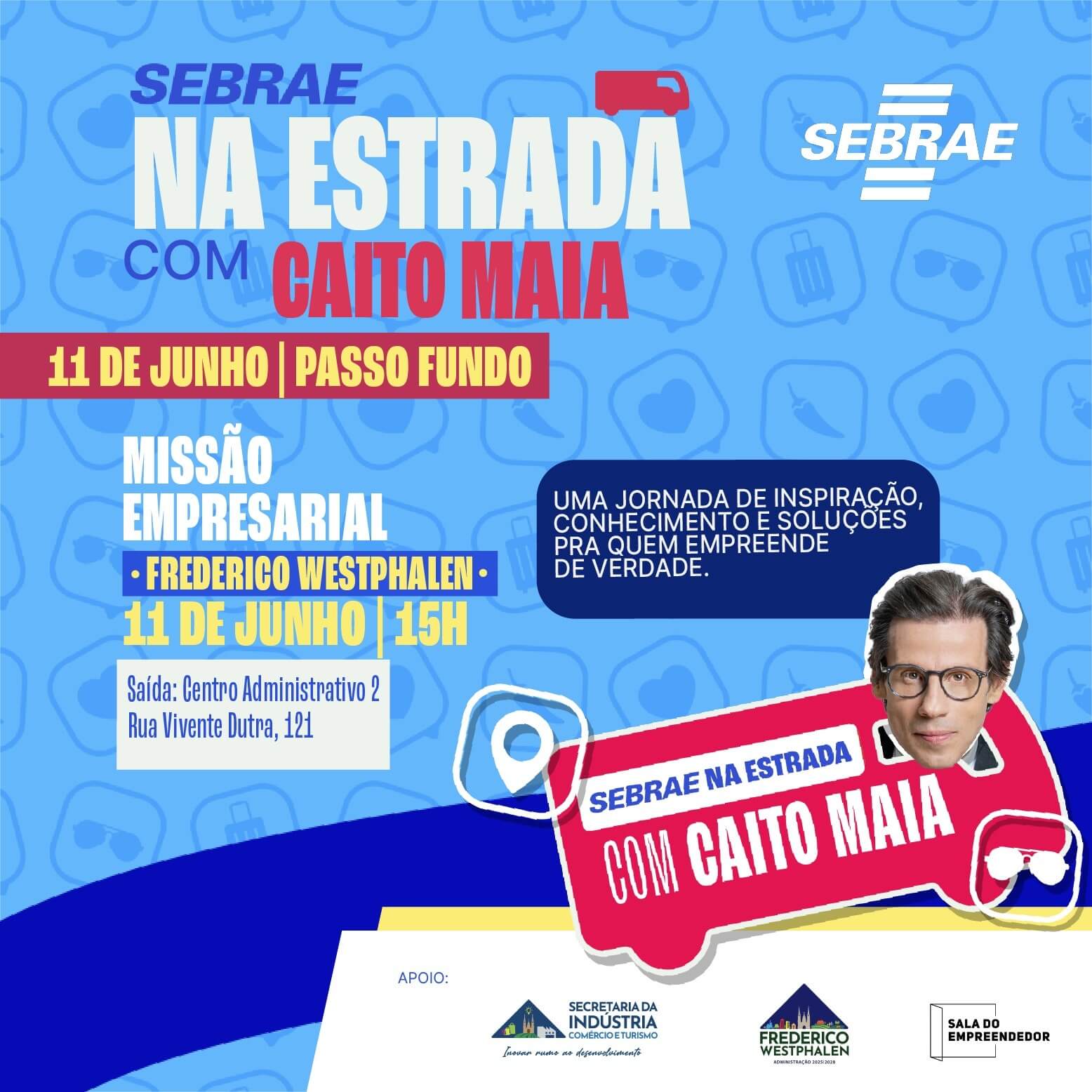 Capa Comitiva de Frederico Westphalen planeja missão empresarial para evento gratuito com fundador da Chilli Beans