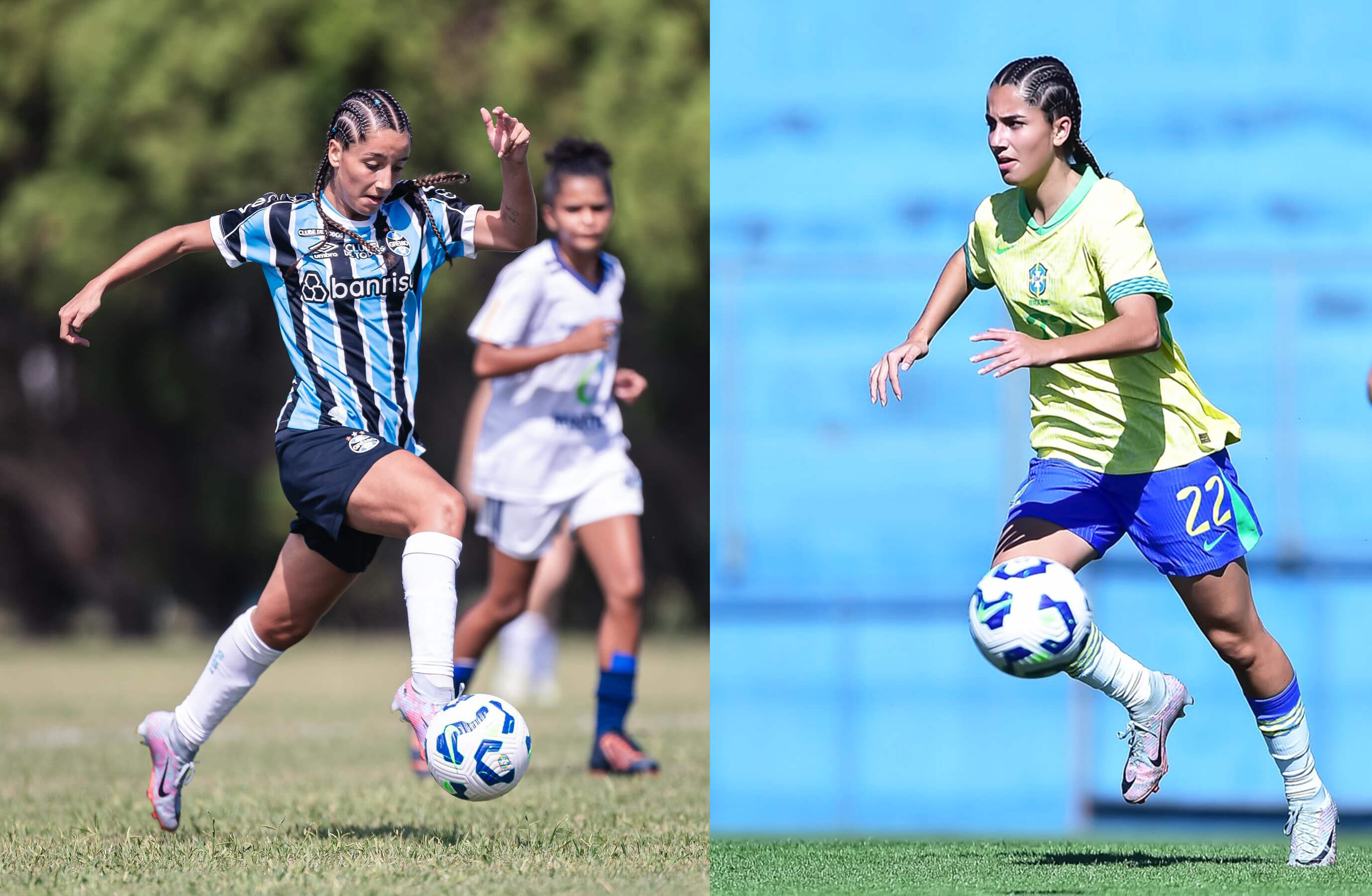 Capa Atleta de Pinhal, Lara Ribeiro, é convocada para a Seleção Brasileira Sub-15 de Futebol Feminino