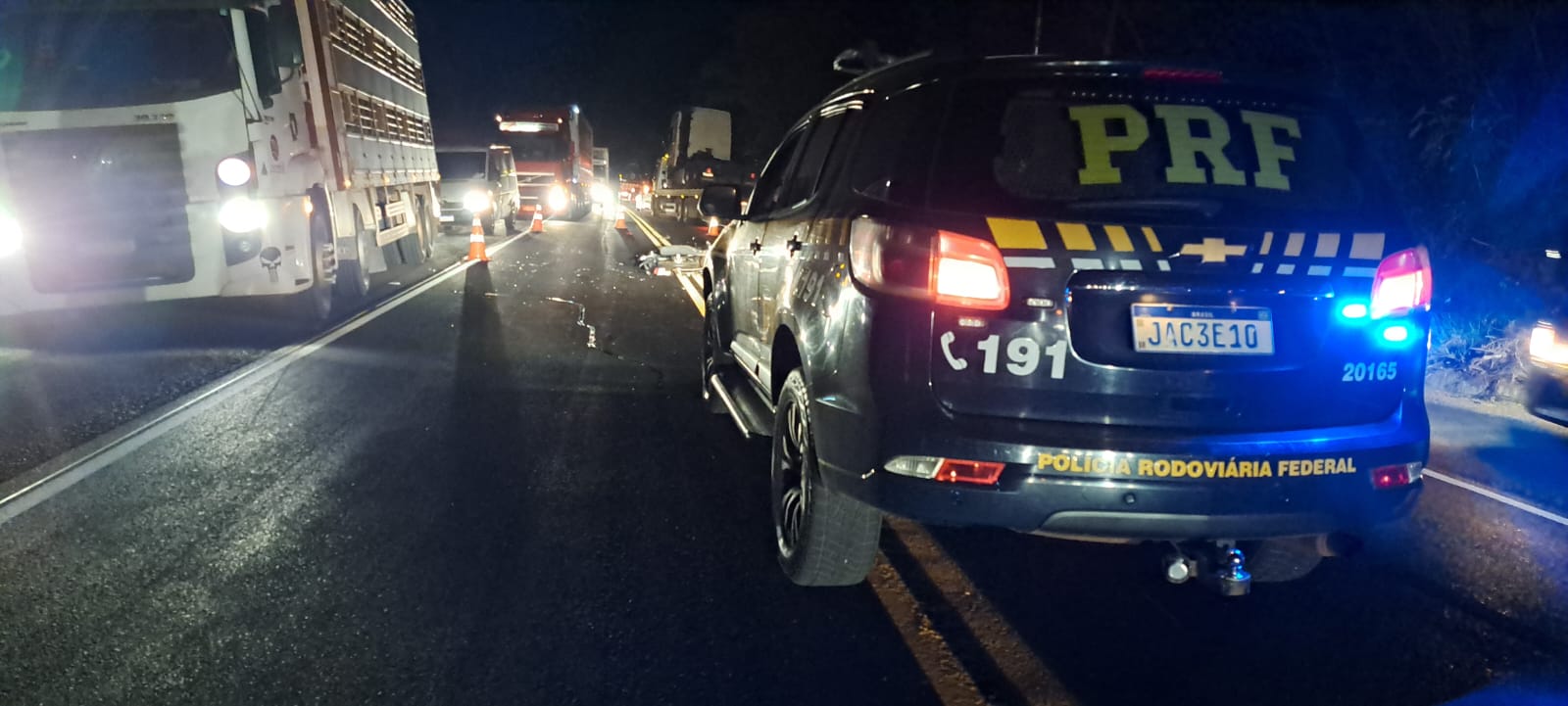 Capa Homem morre em acidente entre moto e caminhão na Br 386 em Seberi