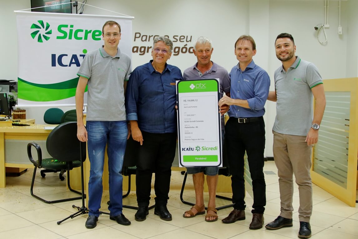 Capa Sicredi Conexão: associado de Palmitinho é sorteado com prêmio do Seguro de Vida