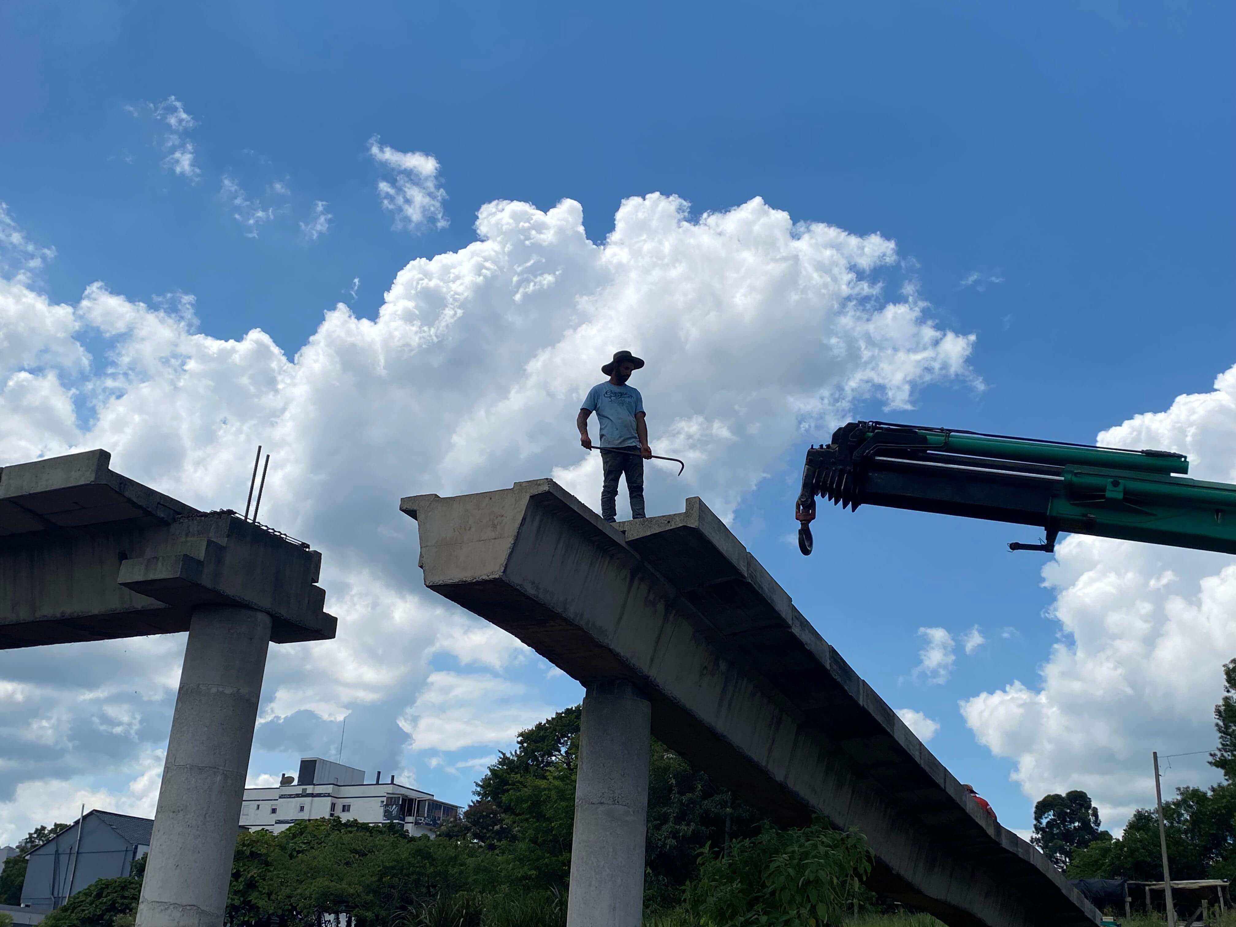 Capa Obras nas passarelas da BR-386 em Frederico Westphalen são retomadas