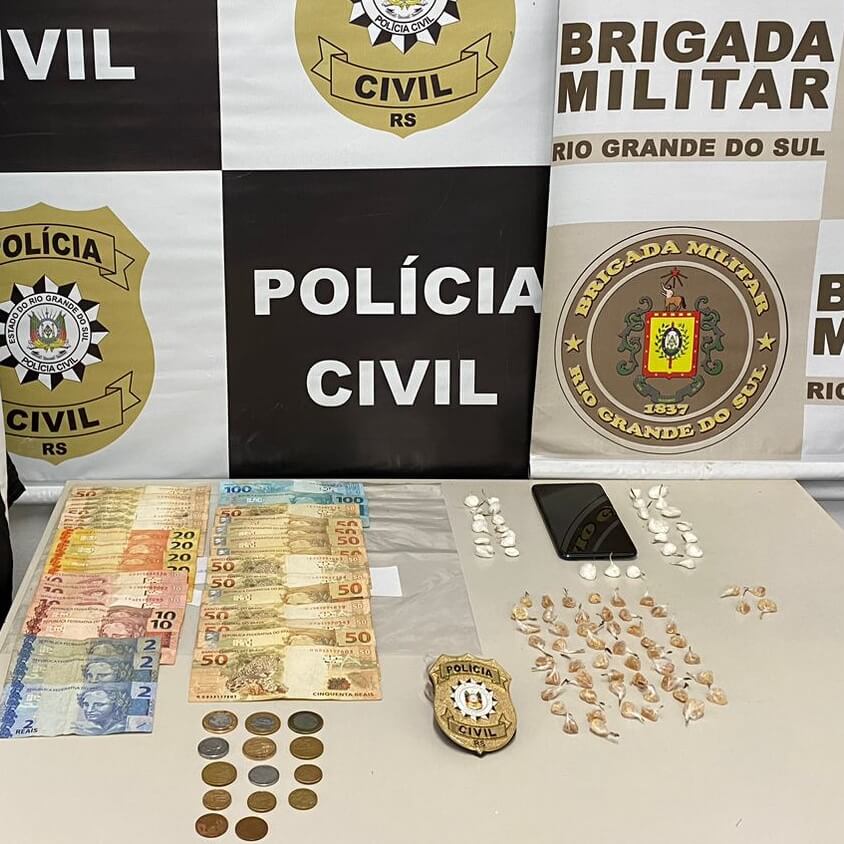 Capa Brigada Militar e Polícia Civil apreendem drogas e realizam três prisões em Santo Augusto e Coronel Bicaco