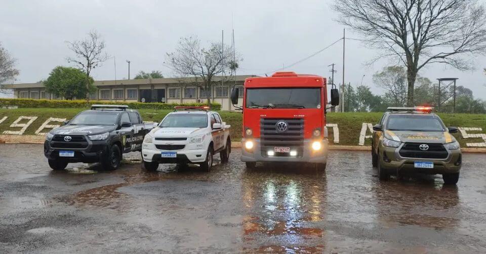 Capa BM e PC prendem homem por contrabando de soja em Tiradentes do Sul