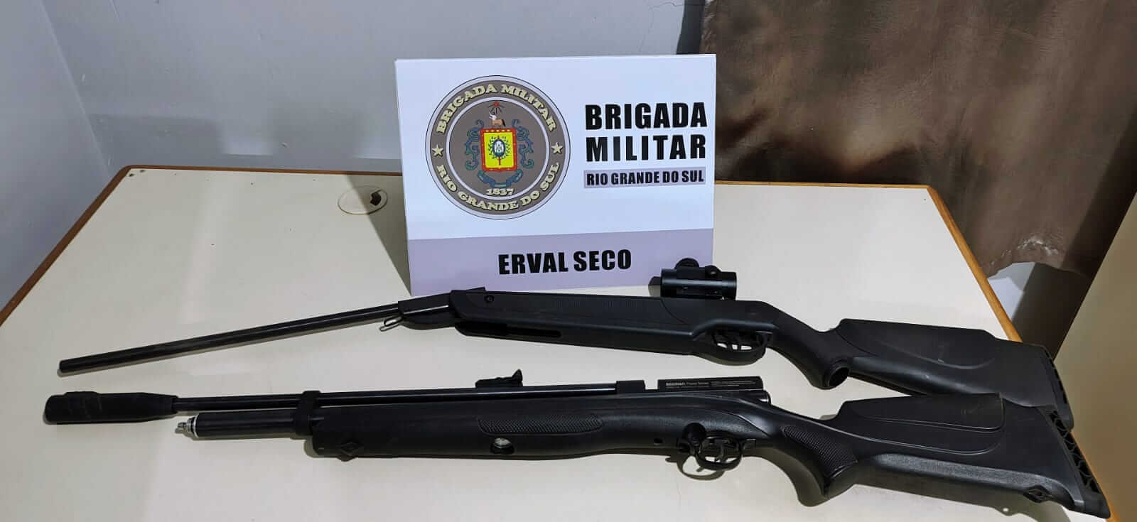 Capa  Brigada Militar efetua prisão de dois indivíduos por crime contra a fauna em Erval Seco