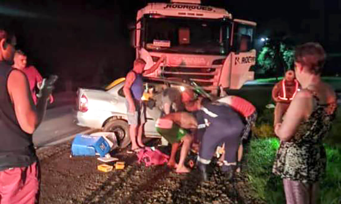 Capa Colisão entre carro e caminhão deixa um jovem morto em Boa Vista do Buricá