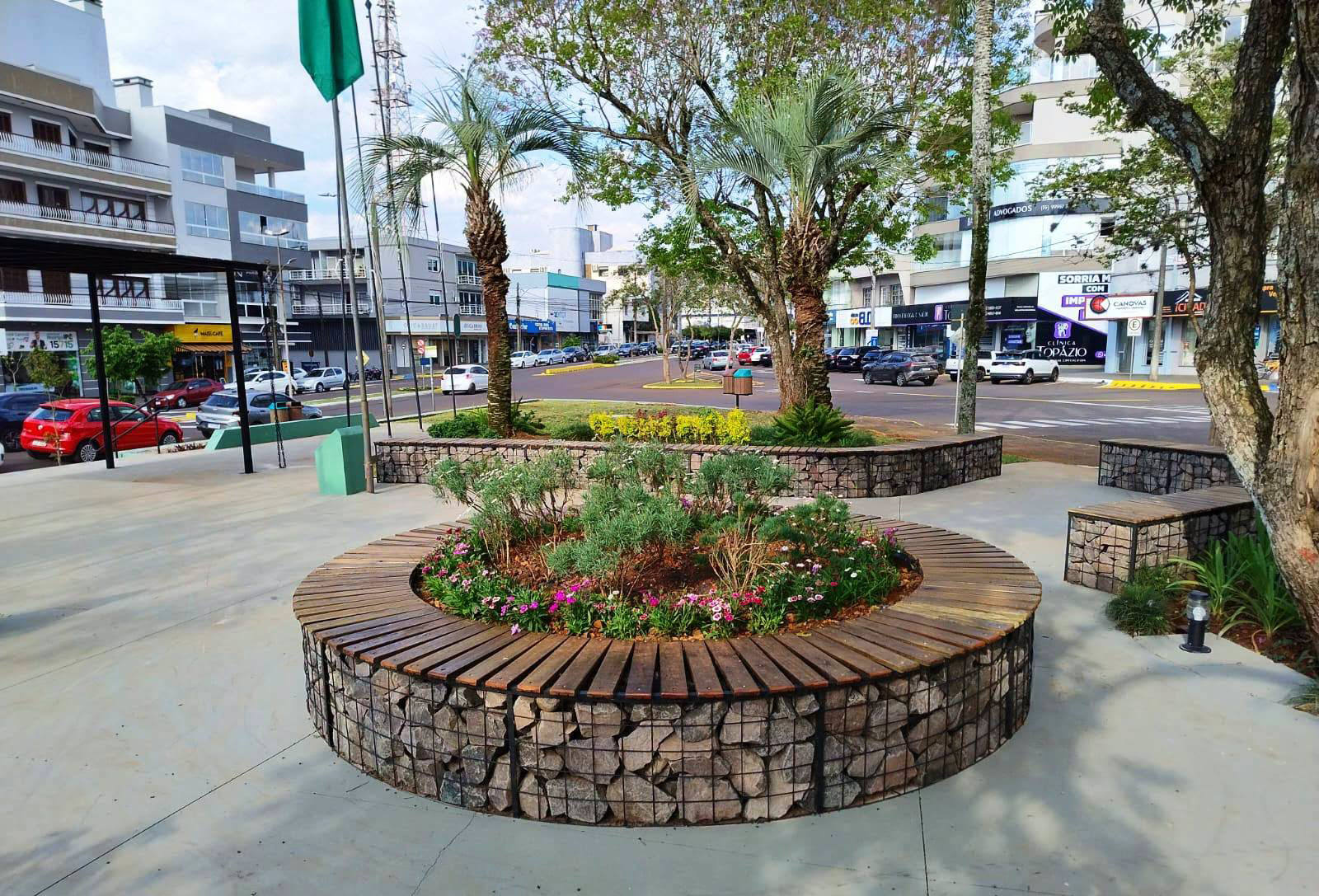 Capa Revitalização da Praça da Bandeira é concluída e espaço é liberado à comunidade de Três Passos
