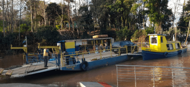Capa Normalizada a travessia da balsa entre Mondaí e Vicente Dutra