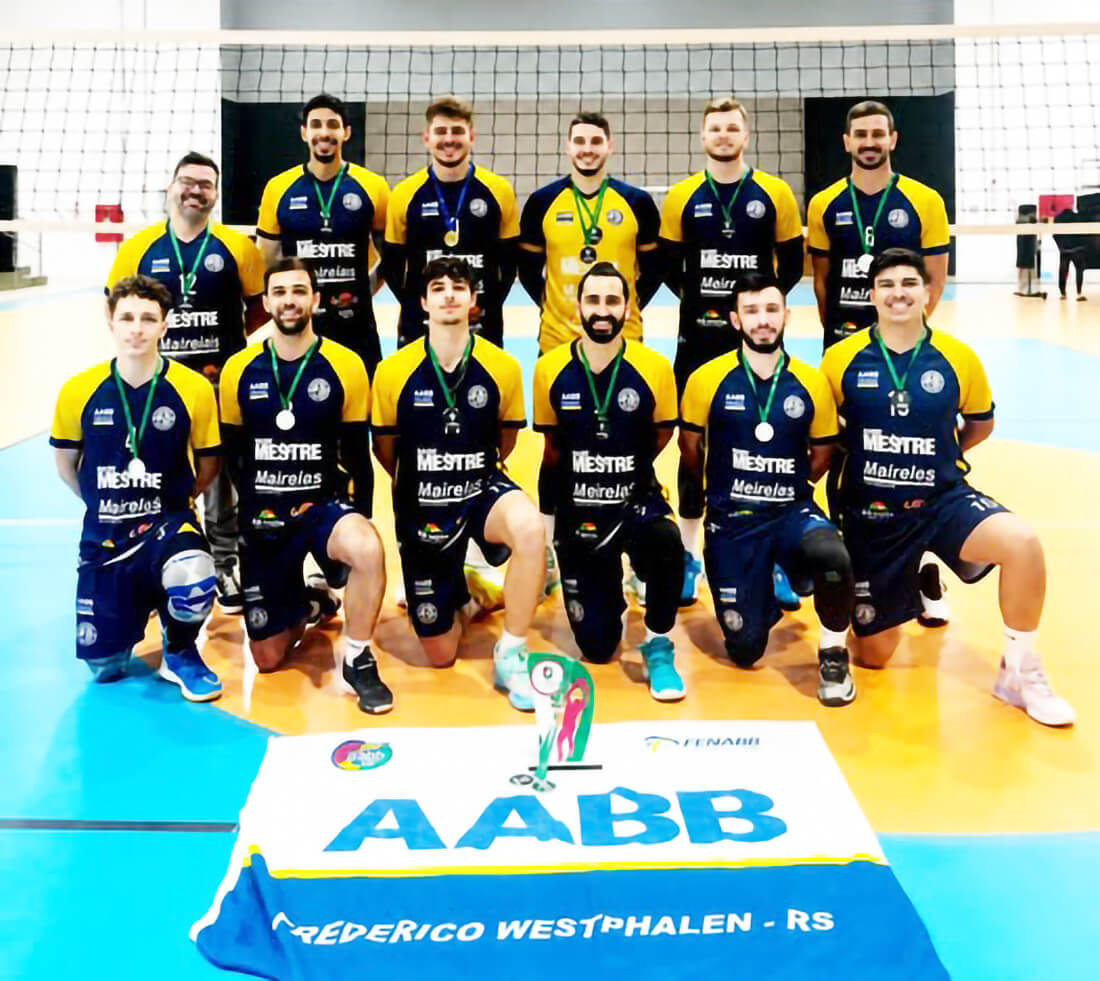Capa Equipe masculina da AABB de Frederico Westphalen conquista o vice-campeonato na Liga Norte de Voleibol