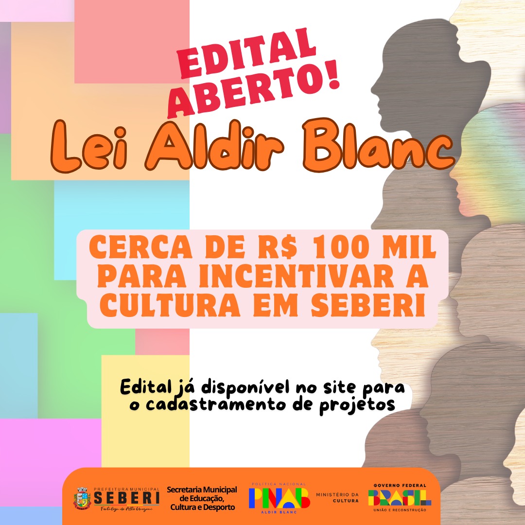 Capa Seberi abre edital para captação de recursos da Lei Aldir Blanc