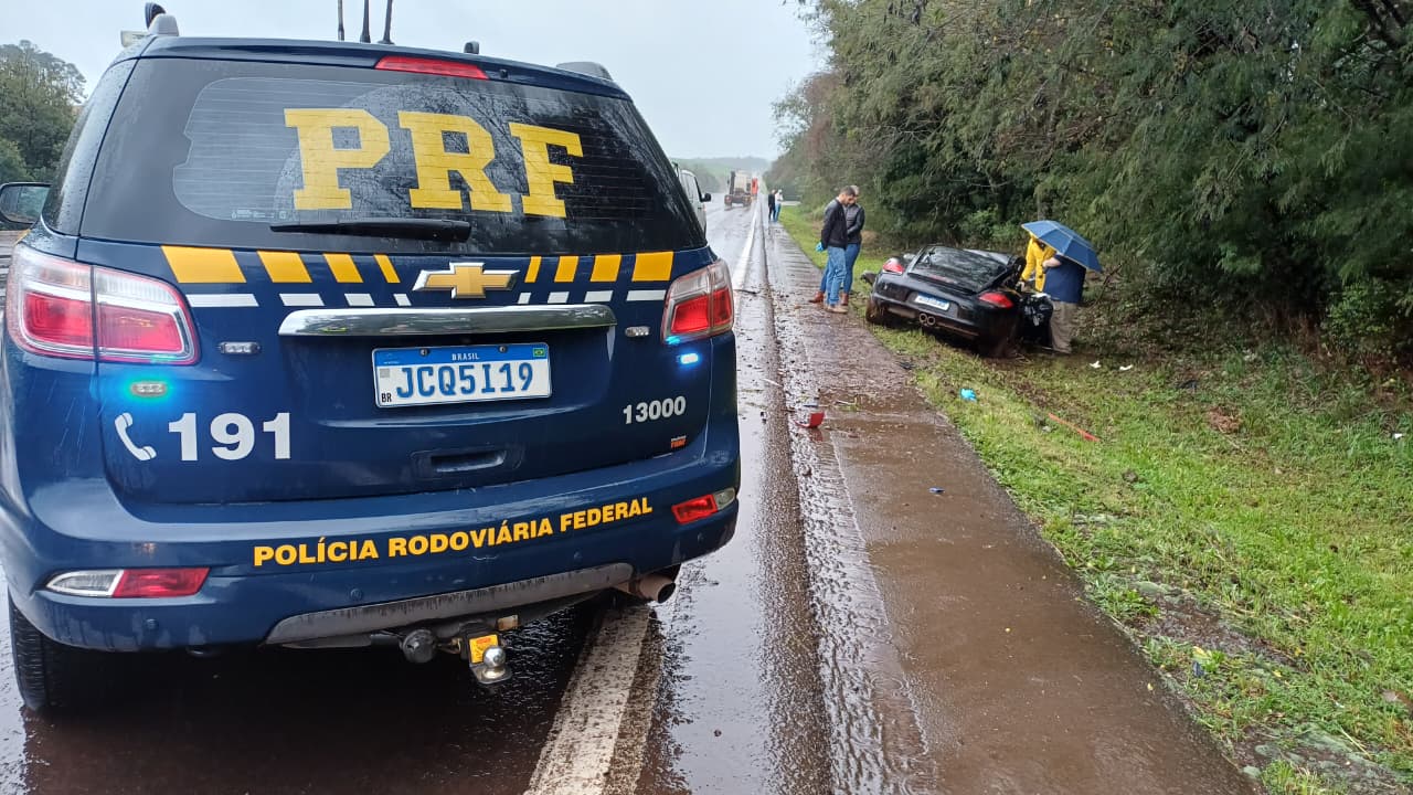Capa Homem morre em acidente com Porsche na BR-386 em Carazinho