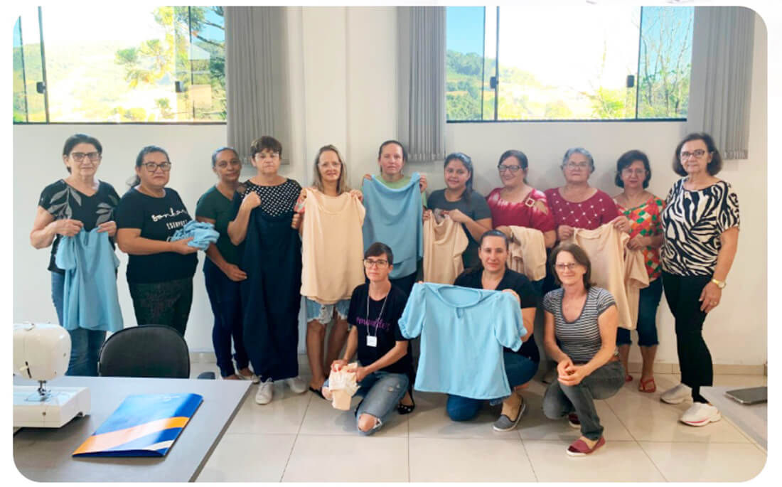 Capa Curso de Técnicas básicas de corte e costura é concluído com sucesso em Pinhal