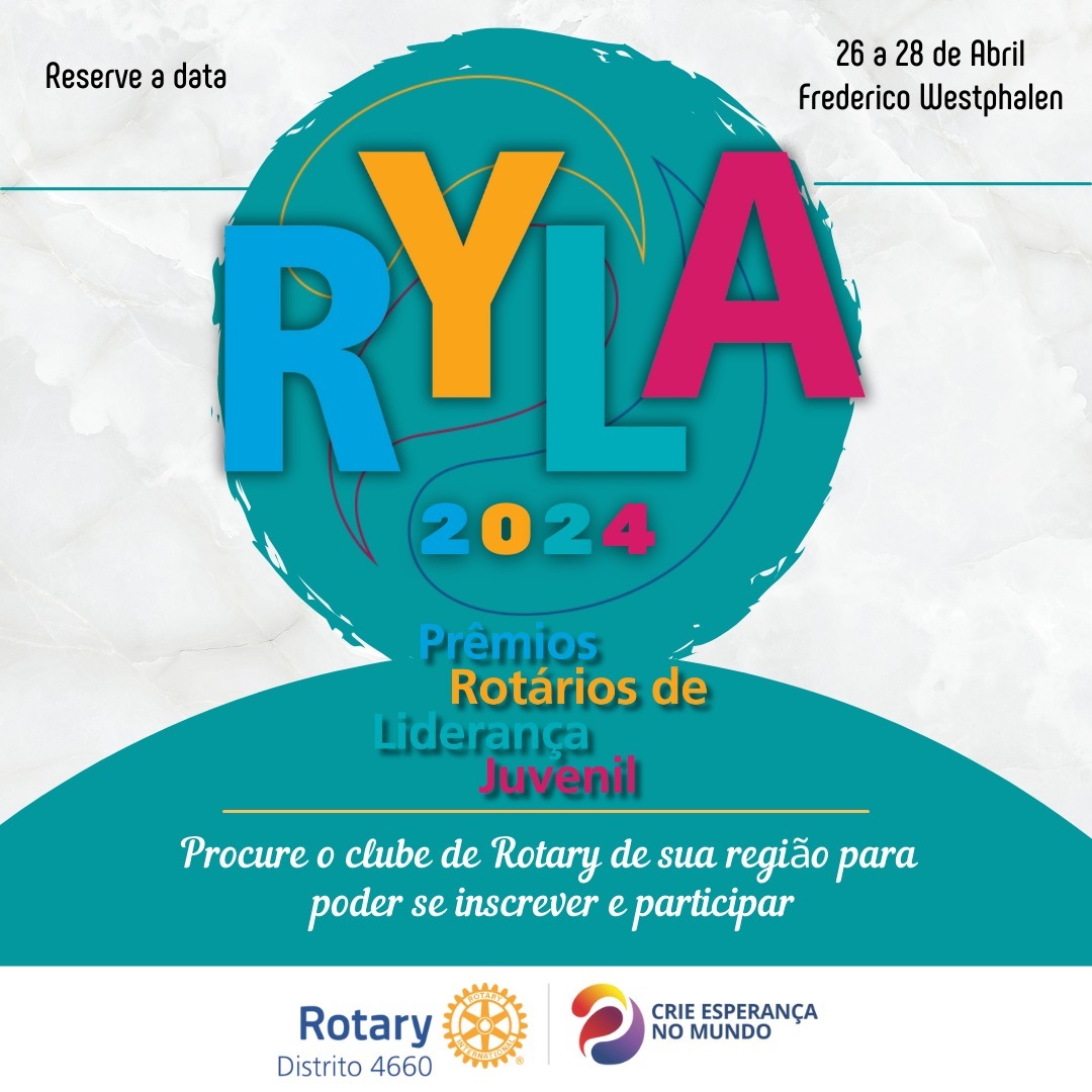Capa Distrito 4660 do Rotary em Frederico Westphalen Sediará Ryla para Jovens Líderes