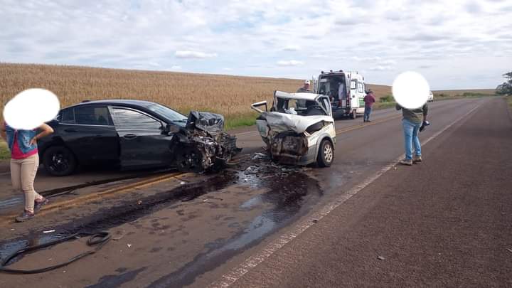 Capa Grave acidente entre dois veículos deixa feridos na BR-468 entre Coronel Bicaco e Santo Augusto