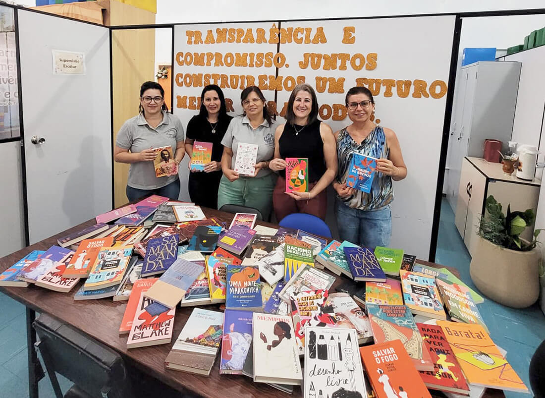 Capa Biblioteca Municipal de Caiçara recebe kits de livros da campanha "Juntos pela Leitura no RS"