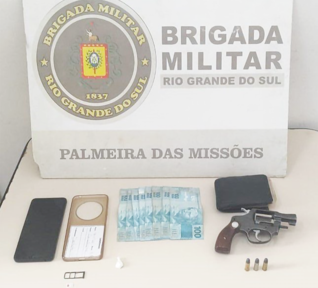 Capa Homem é preso por porte ilegal de arma de fogo em Palmeira das Missões