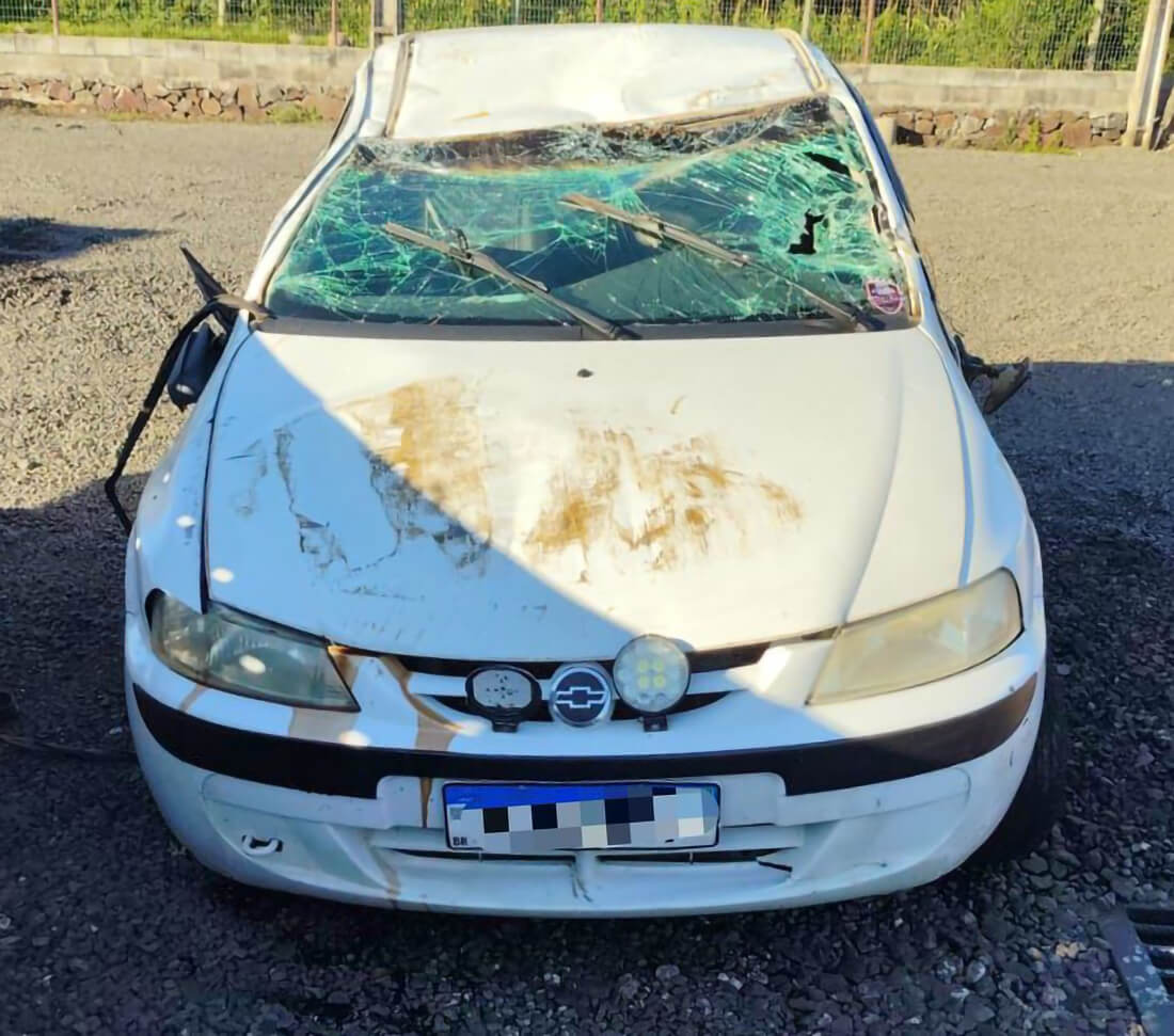 Capa Condutor embriagado é preso com placas adulteradas no Oeste de SC