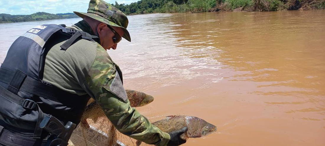 Capa Operação Piracema apreende redes de pesca em municípios da região