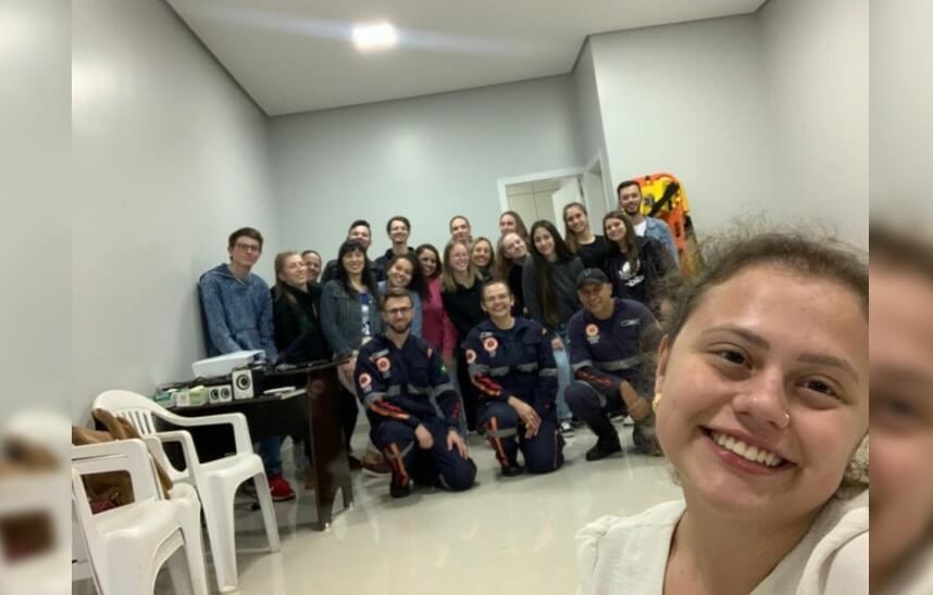 Capa Acadêmicos realizam aula prática junto ao SAMU de FW