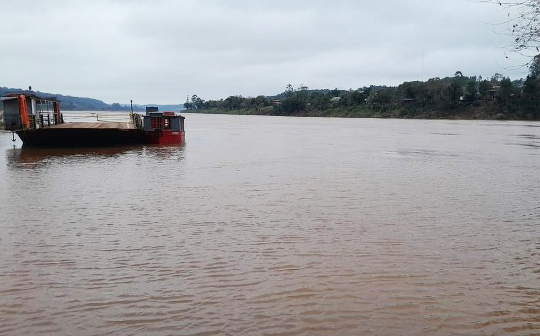 Capa Rio Uruguai atinge cota de atenção em Iraí e mobiliza monitoramento da Defesa Civil