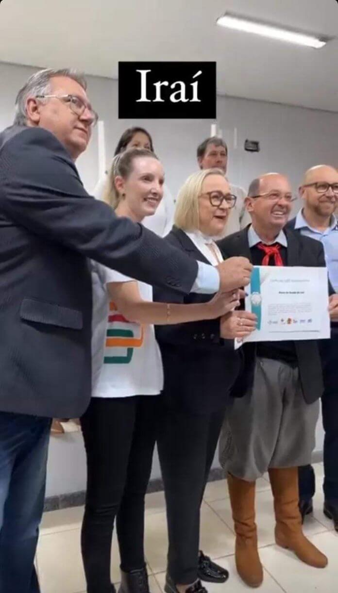 Capa Iraí recebe Selo Prata da Rede Bem Cuidar
